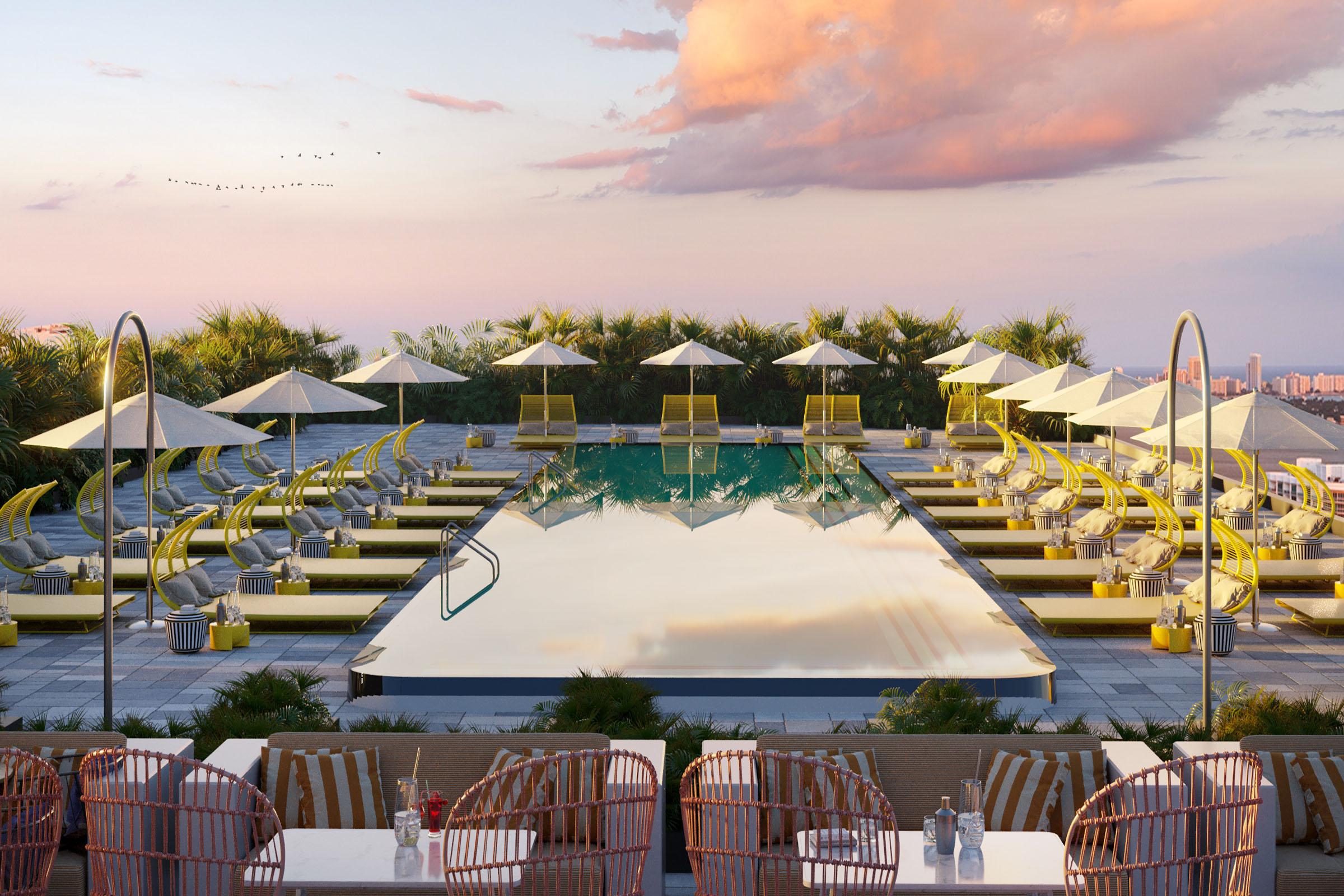 Rendering of The Standard Residences Rooftop Pool